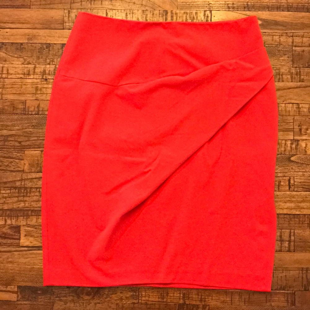New York & Co Red Pencil Skirt